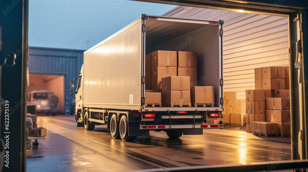 road freight european groupage services shot